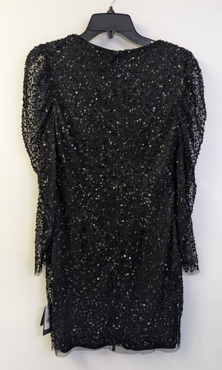 Adrianna Papell Embellished Cocktail Dress - Black Adrianna Papell Embellished Cocktail Dress - Black