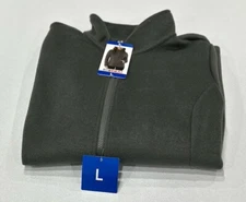 32 Degrees Heat Women's Brushed Faux-Wool Full Zip Jacket, Green, Size L