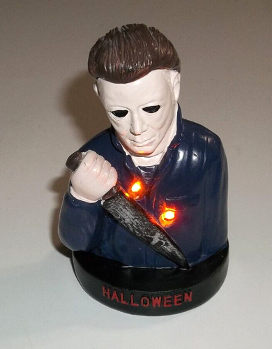 Fright Crate Exclusive Halloween Michael Myers 4" Light Up Resin Bust - Picture 2 of 5