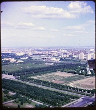Panorama Moscow Russia from University 1966 Stereo Realist Slide Kodachrome #974