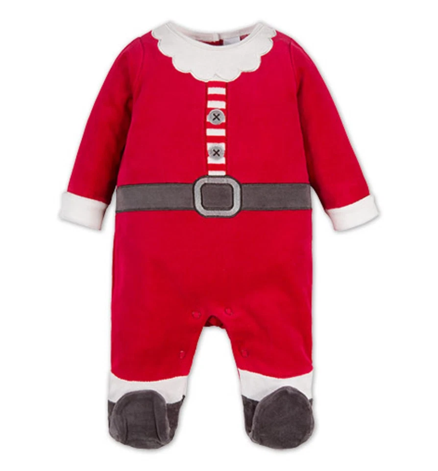 BABY CLUB C&A Baby Jungen Strampler Overall Weihnachten rot weiß NEU mit Etikett