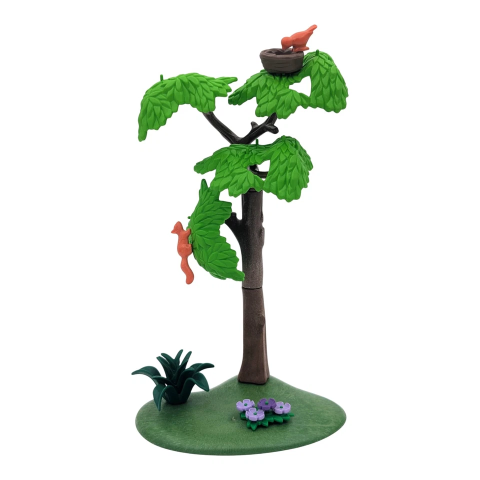 Playmobil grüner Sockel Baum Pflanzen Blumen mittelalterlicher Wald - Bild 1 von 1
