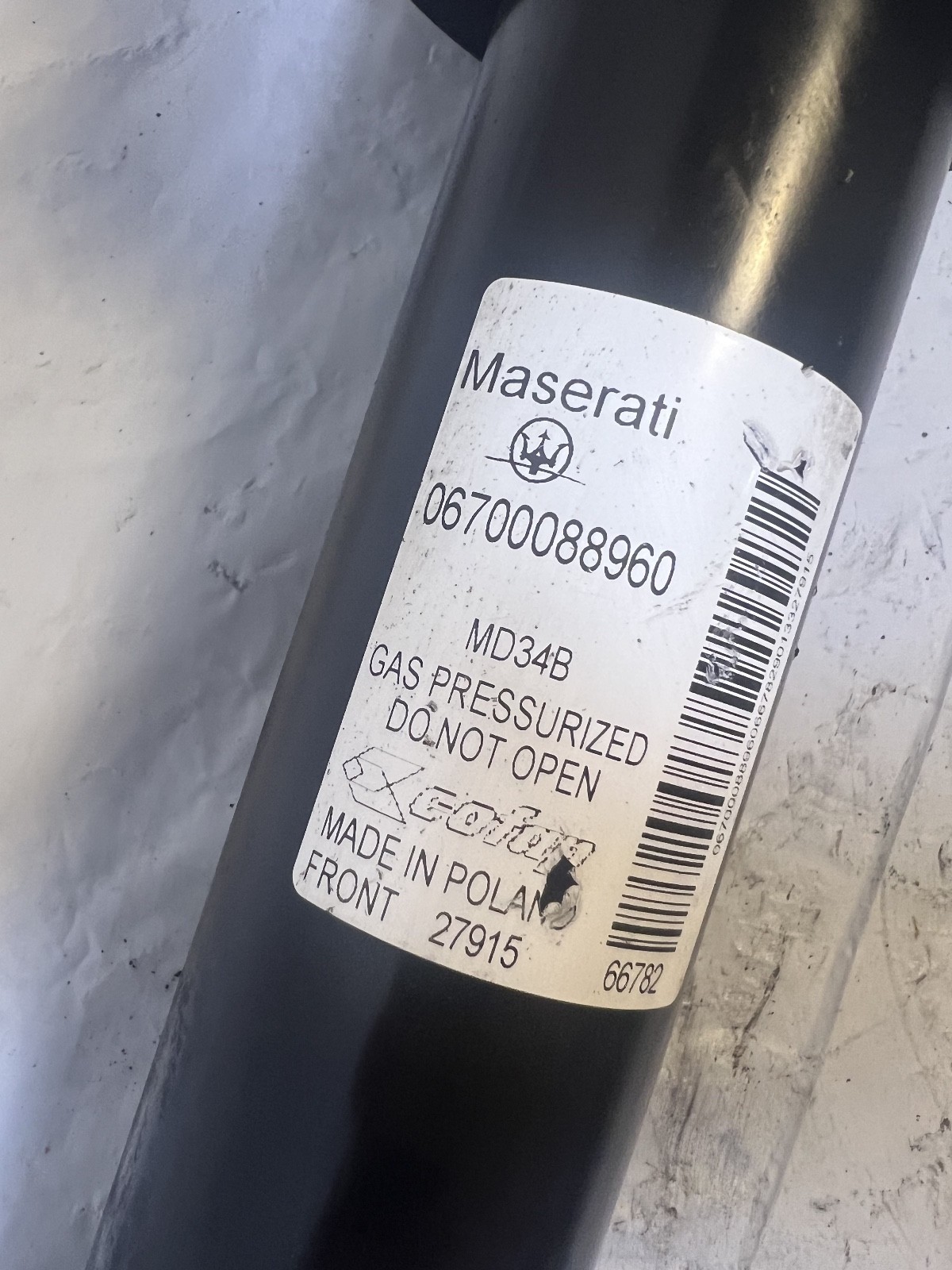 2014-2023 MASERATI GHIBLI 3.0L RWD FRONT STRUT SHOCK ABSORBER OEM 06700088960