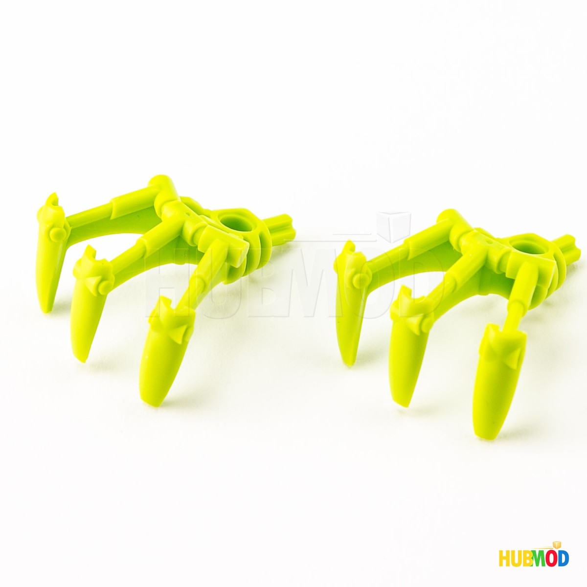 Lot of 2 LEGO Bionicle Claw with Axle Lime Green 32506 Weapon Nui