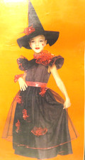 Children Girls GLAMOUR WITCH, Size PLUS 10-1/2 - 12-1/2 Halloween Costume - NEW