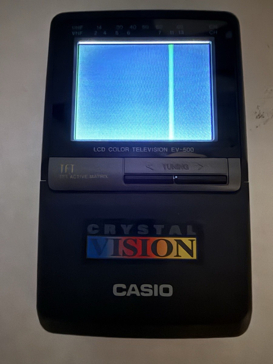CASIO ポータブルテレビ EV-500 Casio Crystal Vision LCD Portable Color Television - Ev-500 for