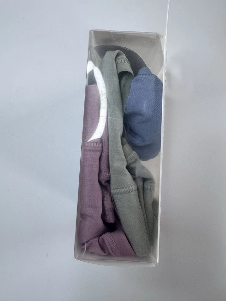 Nuevo paquete de 3 tangas de tiro medio Lululemon Under Ease talla grande multicolor nuevas con etiquetas Foto 4 de 4