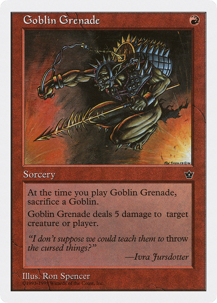 Goblin Grenade (Damaged) Anthologies ATH Magic MTG