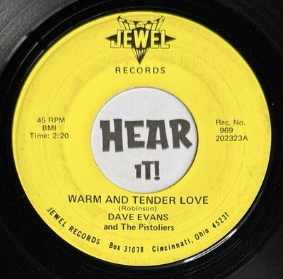 Superb Progressive Country Teen 45 DAVE EVANS My Broken Mind JEWEL OH rare hear