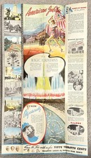 1939-1940 New York World's Fair The World of Tomorrow Fold Out Brochure 15.75x27