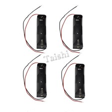 18650 Battery Holder 4pcs with Wire Leads Battery Case Storage Box