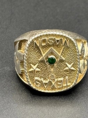 Mason ring 925 Sterling Silver Freemasons ring Size 10 26 Grams HEAVY Masonic