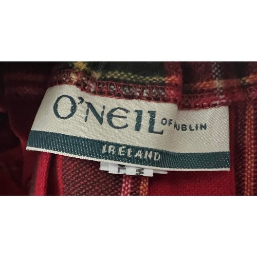 O'Neil of Dublin Red Tartan Plaid Wool Blend Kilt Jumper Size 22 Age 4/5 - Picture 6 of 9