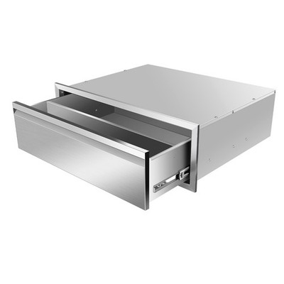 Outdoor Kitchen Drawers, 30W x 10H x 23D Stainless Steel Flush Mount BBQ Drawer