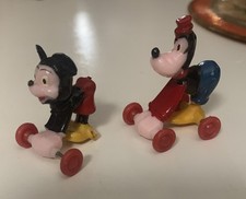 Vintage 1960s Marx Plastic Fun on Wheels Disney Mickey  Goofy-READ