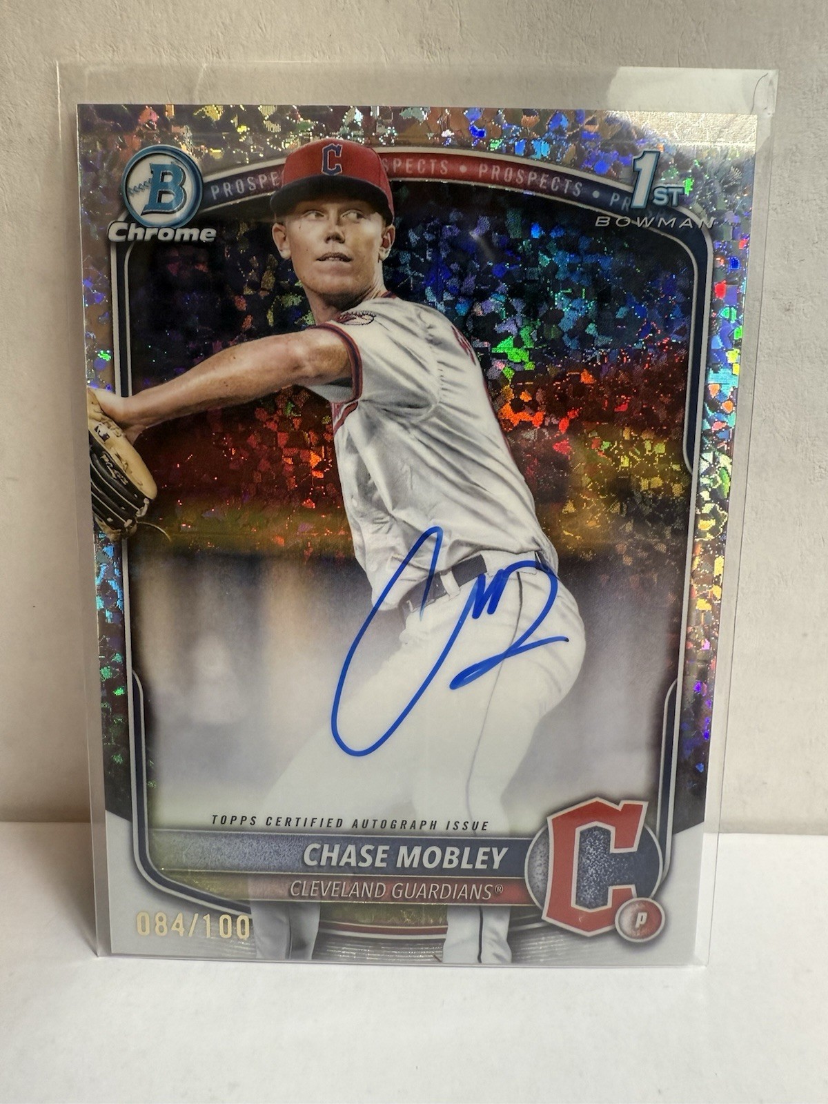Chase Mobley 2025 Bowman Chrome 1st Mini Diamond Refractor Auto /100💎