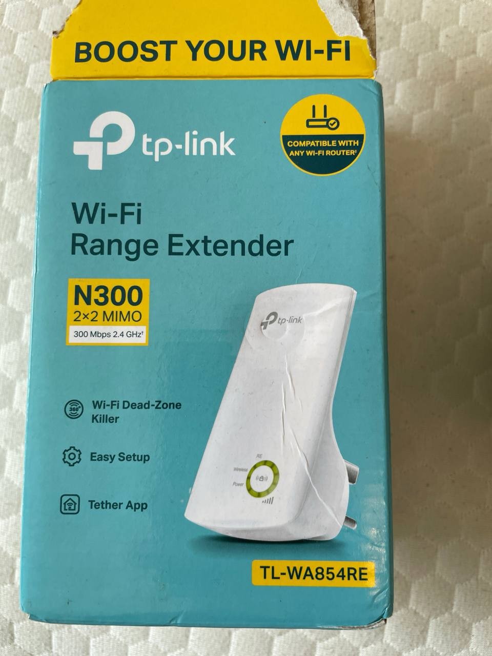 TP-Link TL-WA854RE N300 Wi-Fi Range Extender 300Mbps Unused Opened Box