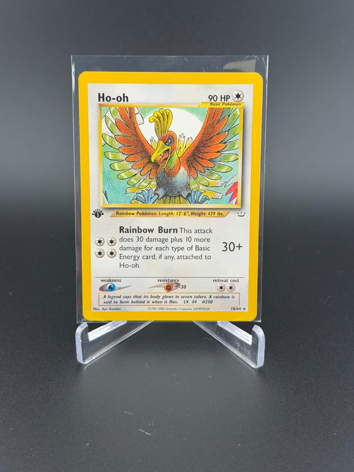 Pokemon Card - Ho-oh Neo Revelation 18/64 1st Edition Rare NP Mint!