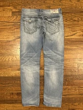 True Religion Rocco Relaxed Skinny Men's jeans Size 34 X 32 (actual Size)