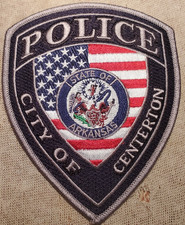 AR City of Centerton Arkansas Police Shoulder Patch
