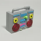 Vintage Barbie Boombox Radio Plays Music Works Neon 80s 90s Mattel Doll Prop HTF