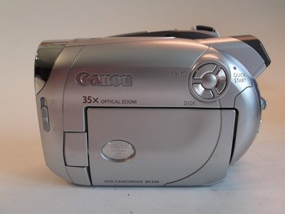 Canon DC220 DVD Camcorder with 35x Optical Zoom Charger & Battery --Tested Works