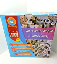 Cat Toilet Training Kit FuzzyMilky 3 Piece System Open Box New Unused Sealed