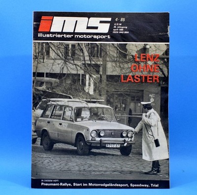 DDR Illustrierter Motorsport IMS 4 1985 Sachsenring Auto Union Collm Polizei P