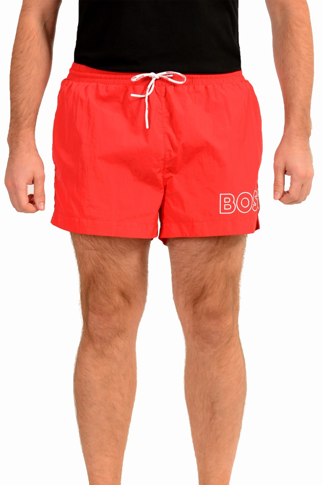 Hugo Boss Мужские шорты для плавания Mooneye QuickDry с красным логотипом и принтом US 2XL IT 56 10390₽