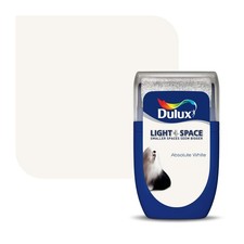 Dulux Light + Space Tester Paint with Matt Finish Absolute White, 30ml