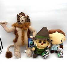Lot Of 3 The Wizard of Oz Plush Cowardly Lion, Scarecrow, Dorothy NEW NWT
