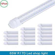 16 Pack 65W Led Shop Light Bulbs, 8FT R17D Led Tube Light HO Base T8 Rotatable