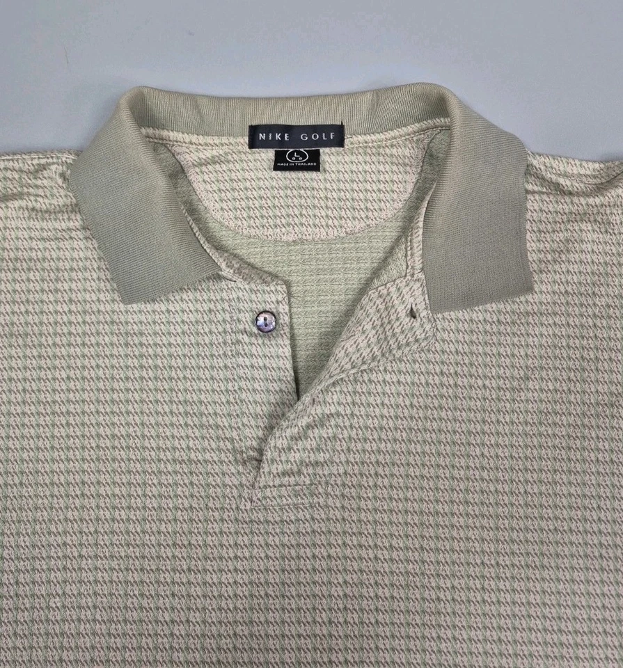 Vintage NIKE Golf Polo Shirt Black Label 90's Swoosh Men's Medium S/S RARE - Image 2 of 4