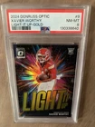 2024 Donruss Optic Football Gold Xavier Worthy #9 PSA 8
