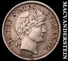 1915-S Barber Dime - Scarce  Extra Fine  Semi-key  Better Date  #J9739