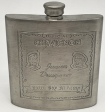 Vintage Chevignon Zinn Flachmann - 20. Jahrhundert - Extra Day in Army Sheffield