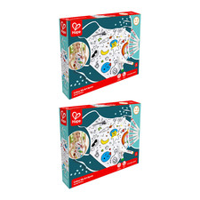 2x Hape Multicolour 3y+ Apron Set Colour-Me Customisable Craft Accessory