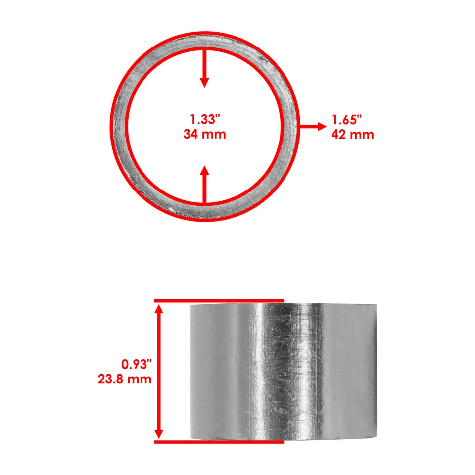 Exhaust Muffler Silencer Pipe Gasket for Yamaha Virago 750 XV750 1981-1997 Foto 2 de 4