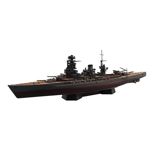 Aoshima 1/700 IJN JAPANESE BATTLESHIP MUTSU 1942 Kit w/ METAL BARREL Full Hu