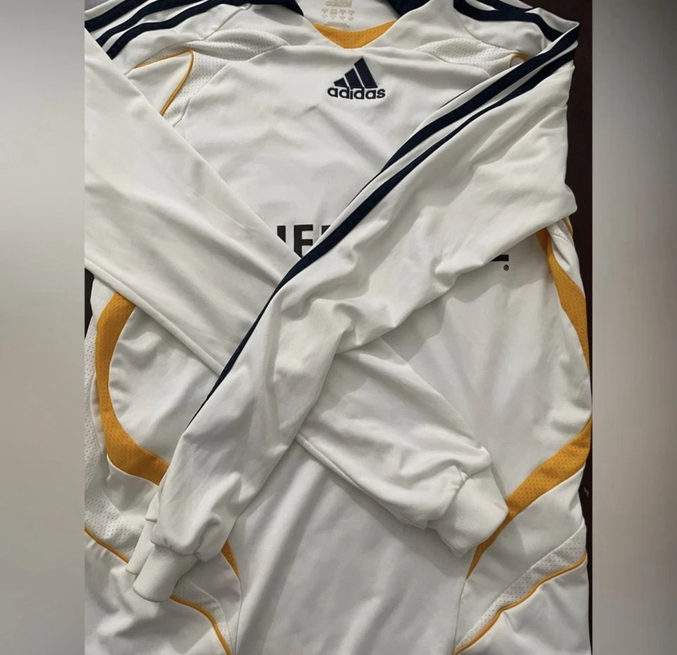 Camiseta deportiva de fútbol Adidas MLS Beckham #23 LA Galaxy HERBALIFE manga larga pequeña Foto 3 de 4