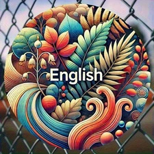 Vegetable English Design Aluminum Foil Carved Round Wall Art