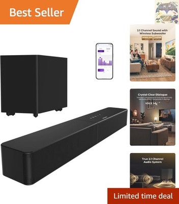 Poseidon M30 Wireless Soundbar & Subwoofer System - Immersive Audio Experience
