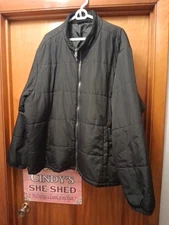 3XL Swiss Tech Men's Soft Shell Jacket Full Zip Black Lined Modern Outdoors Coat