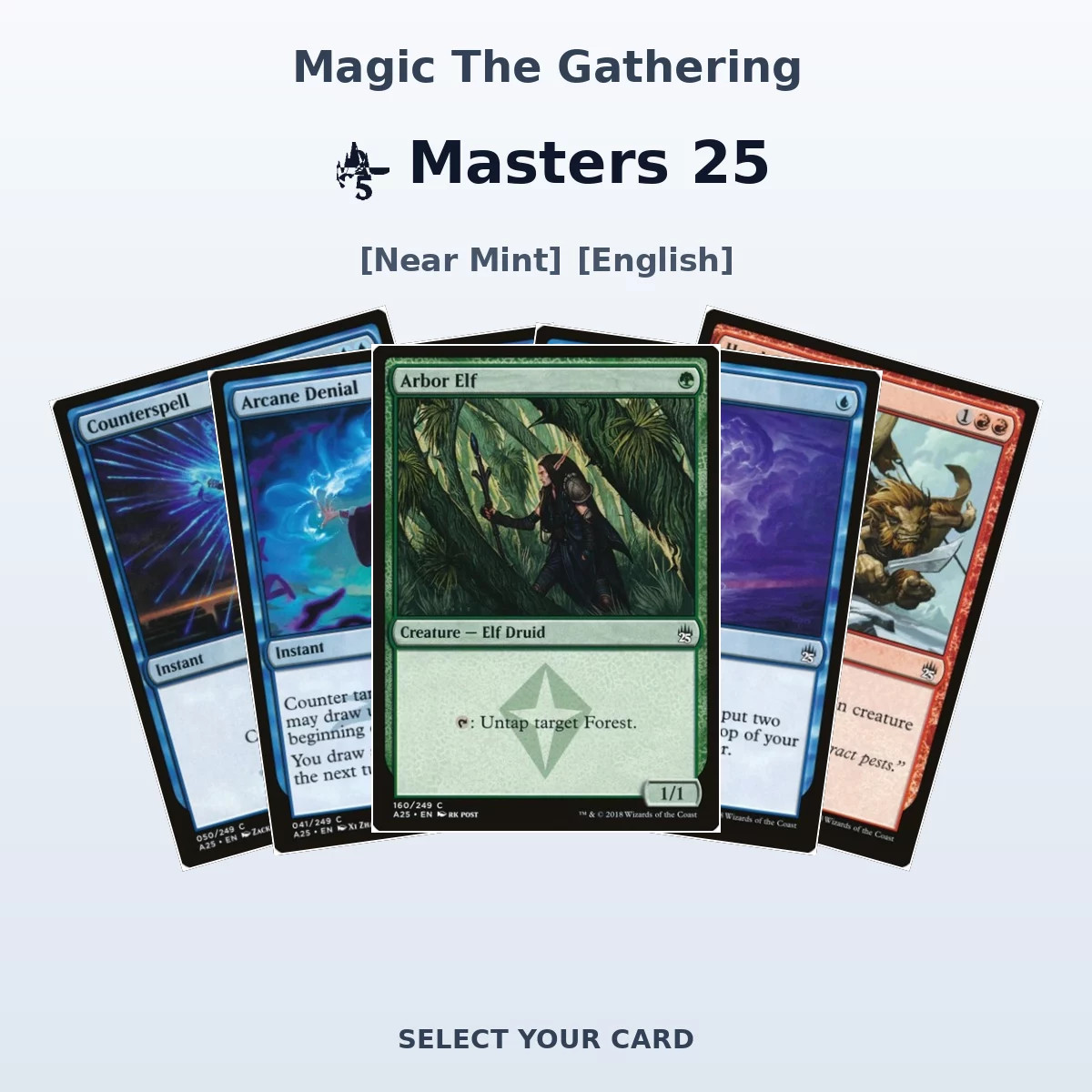 Magic The Gathering Masters 25 - Select Your Cards (NM)