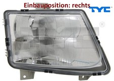 TYC 20-12639-05-2 Hauptscheinwerfer rechts Scheinwerfer Frontscheinwerfer 
