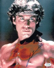 John Travolta Signed Autographed 8x10 Bare Chest Sweaty Grease Photo ACOA