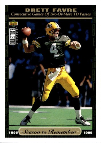 Brett Favre #57 1996 Collector's Choice card