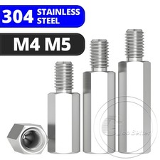 M4 M5 Male-Female Stainless Steel Hex Standoff Screw Spacer Pillar Hex Support