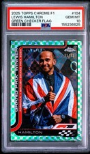 Lewis Hamilton 2025 Chrome Green British Gp Refractor Psa 10 #/99 Pop 2