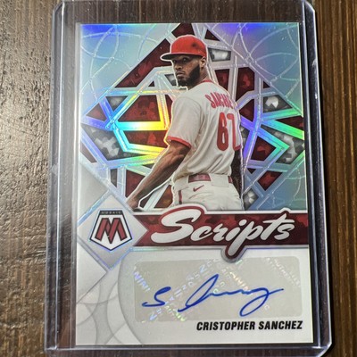 2022 Mosaic Scripts Silver Christopher Sanchez SC-CS Philadelphia Phillies  